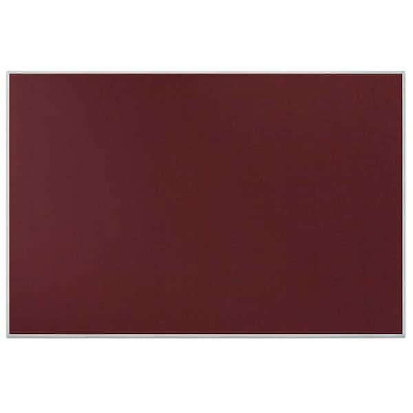 Corkboard, Fabric, 2 Door, 60x36", Blk/Amthy